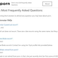 FAQ porn